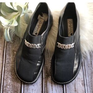 Brighton black chunky loafers 7.5